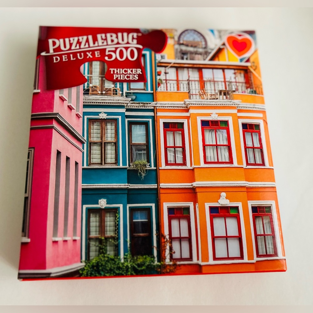 New Old Houses in Fener District Istanbul, Turkey Puzzle 500 Pieces 20" x 12" - Picture 1 of 9
